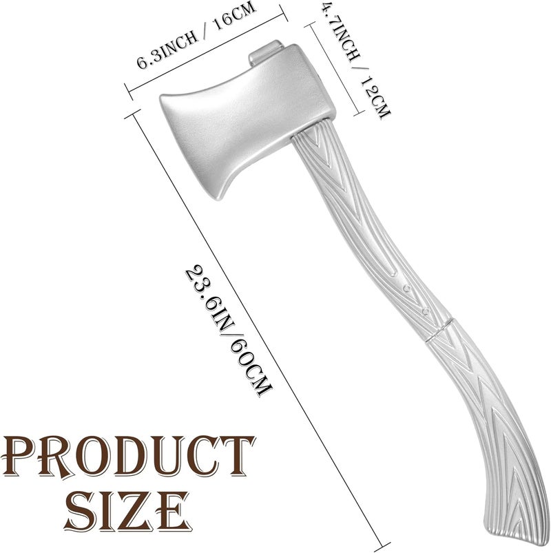 DAYSTART Fake Axe Prop for Adults Costume Accessory, Lumberjack Cosplay Axe with Detachable Handle - Image 4